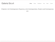 Tablet Screenshot of galeriasicart.com
